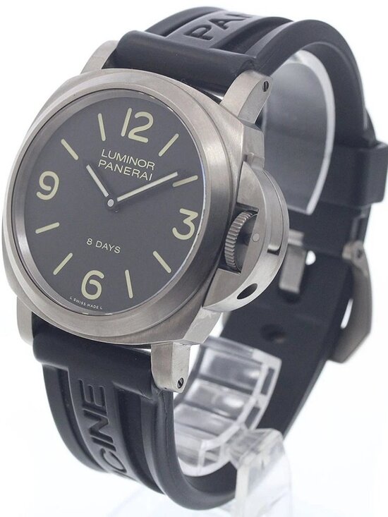 PANERAI Luminor base PAM00562 8 days Dark brown Dial Hand Winding Men\'s_962049 main image 4